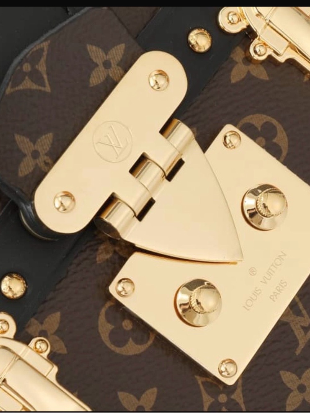Louis Vuitton Men’s Brown Monogram Trunk Bag with Gold Hardware - Picture 4 of 7